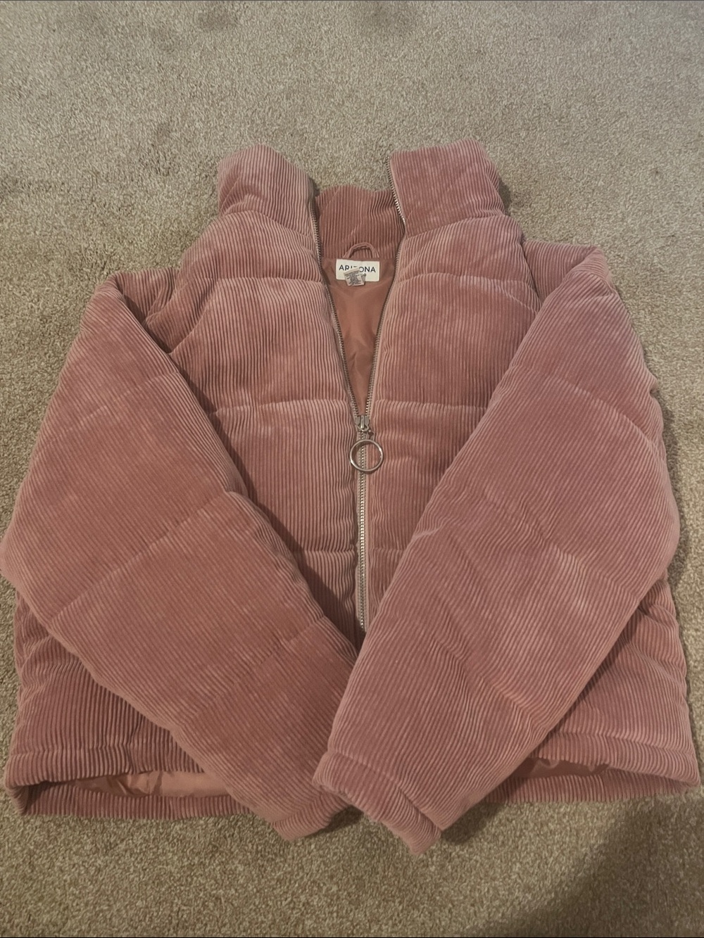 Pink Velvet Zip-Up Jacket - Picture 2 of 4